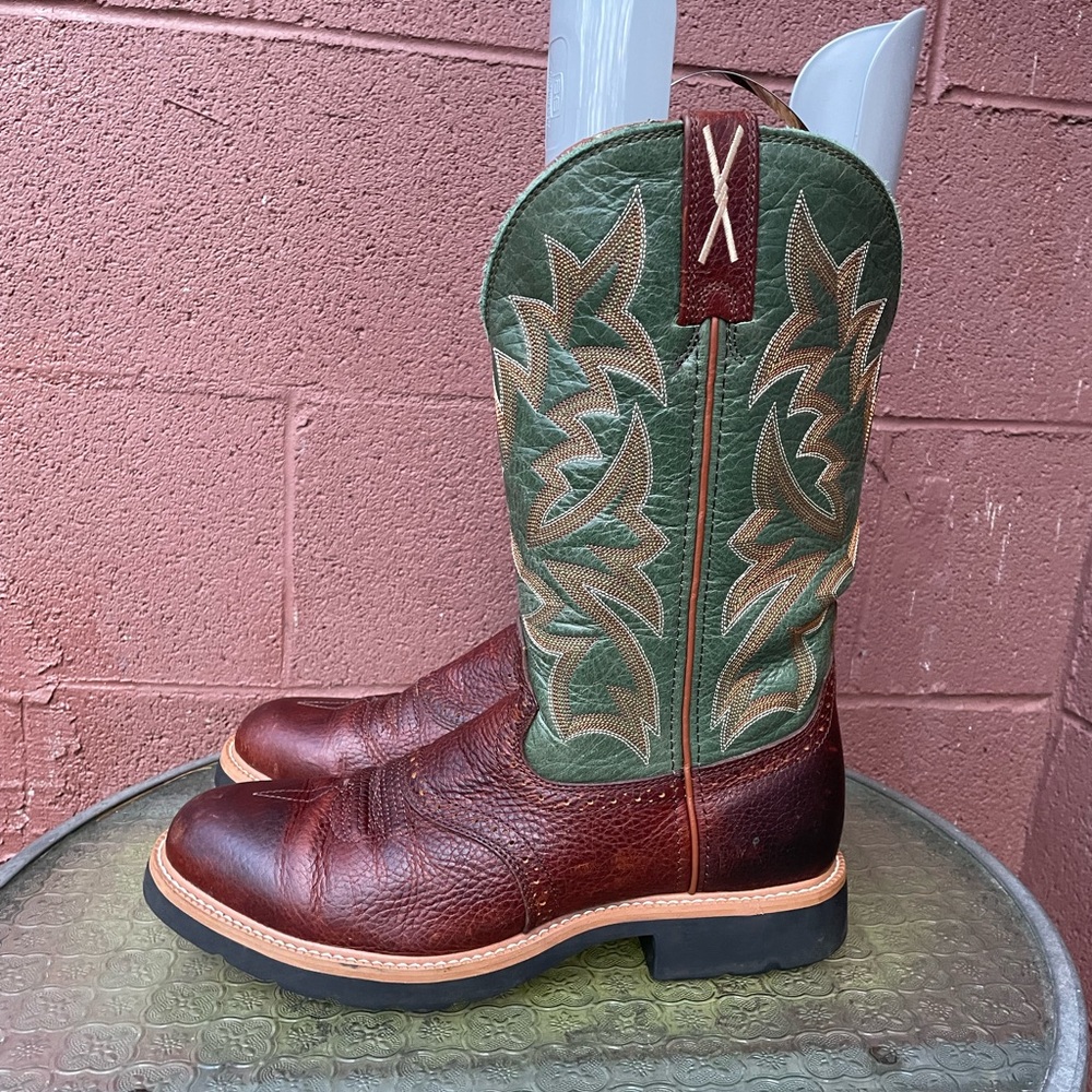 Twisted X Western Cowboy Work Boots Size 10 D